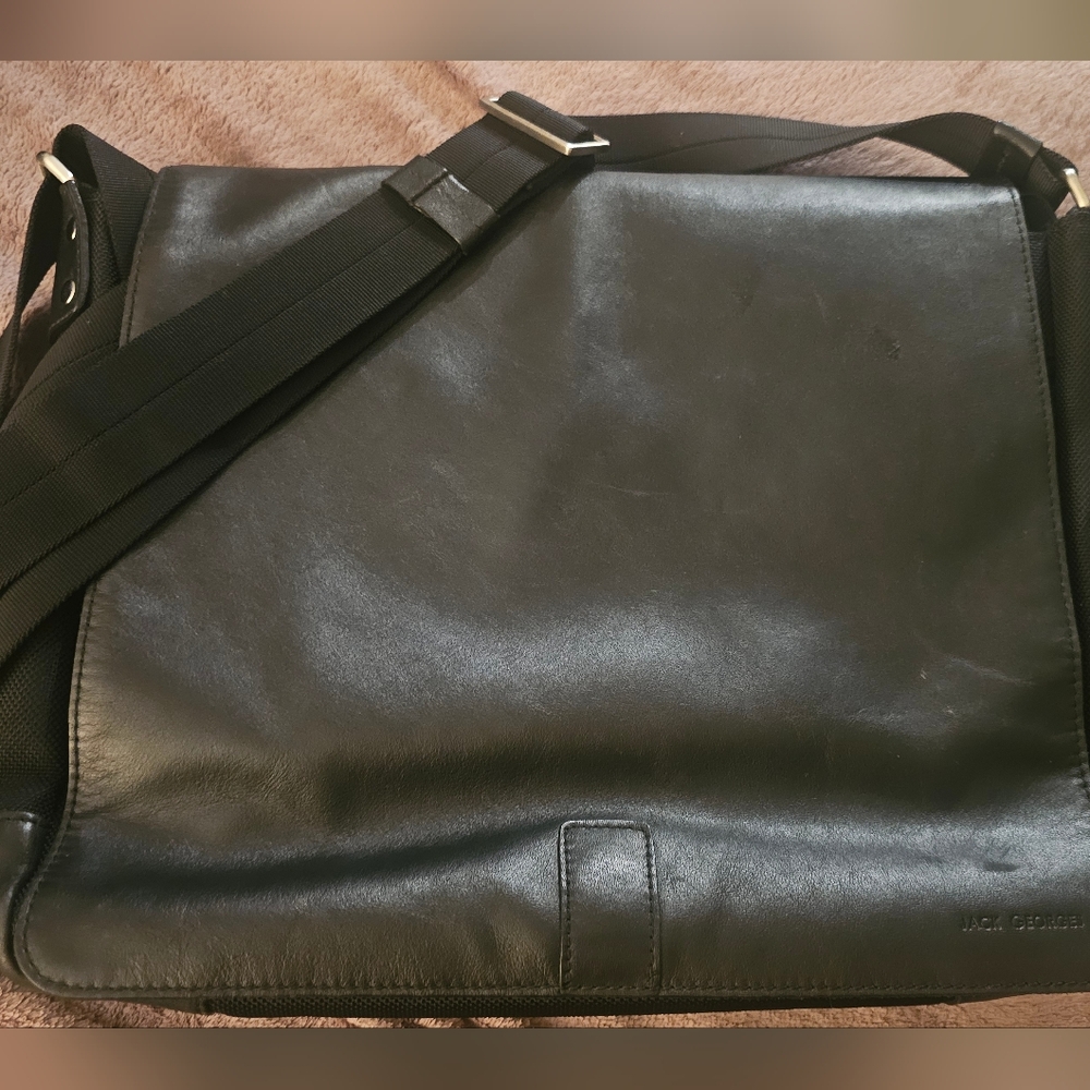 Jack Georges Authentic Leather Messenger Bag